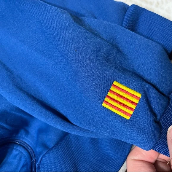 Nike Jacket Mens Blue FCB Barcelona Soccer Full Zip Warm Up Track Jacket XL - Picture 8 of 8
